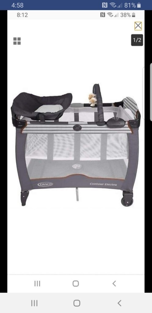 graco travel cot size